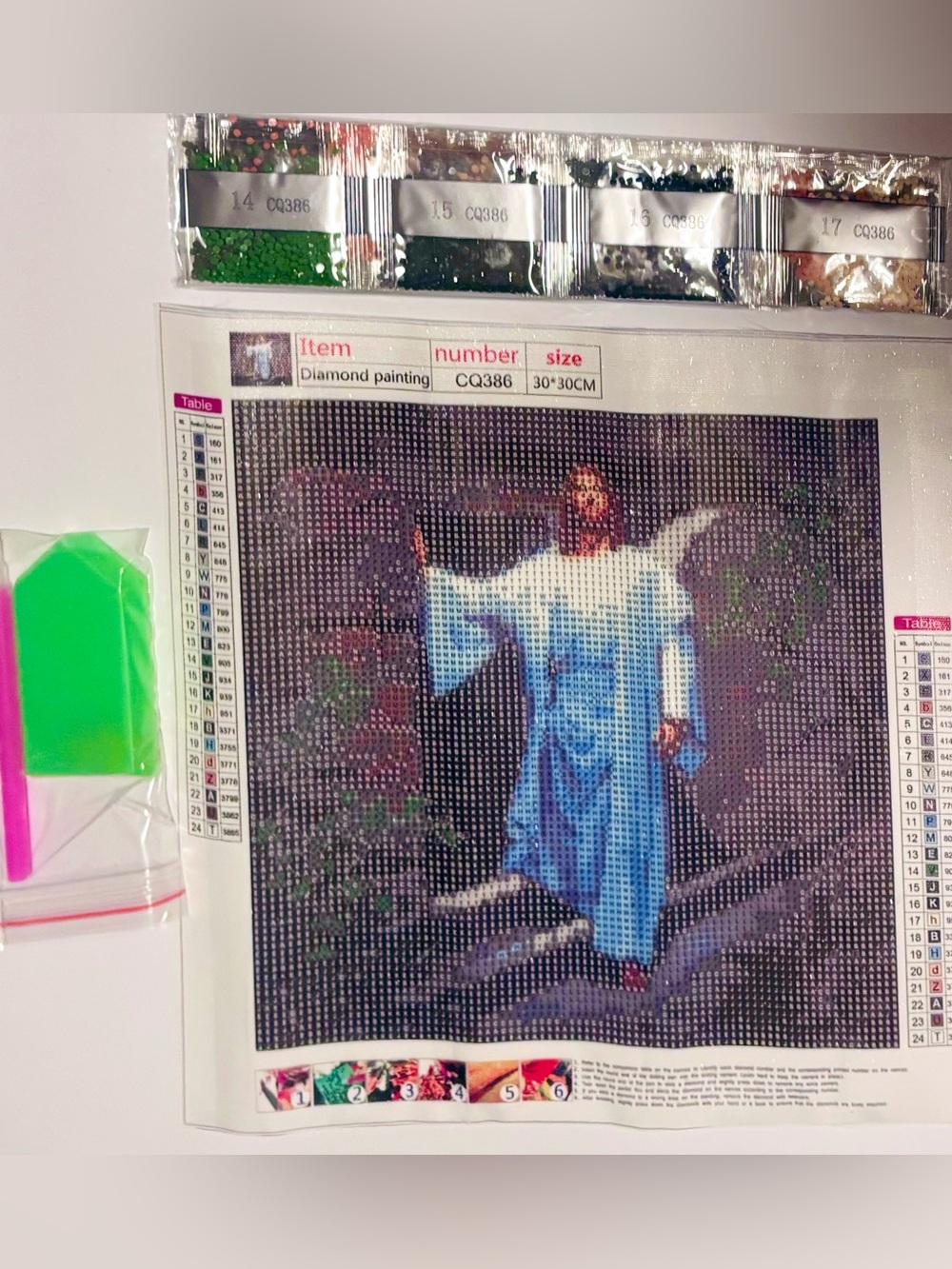 New Jesus At the Tomb 5D DIY Diamond Painting Kit, 12x12"